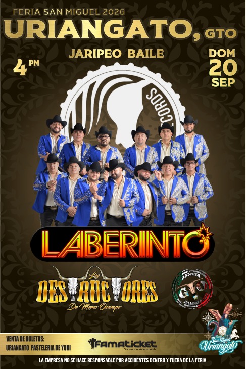 Laberinto Uriangato Gto. 20 Sept.-2026-09-20
